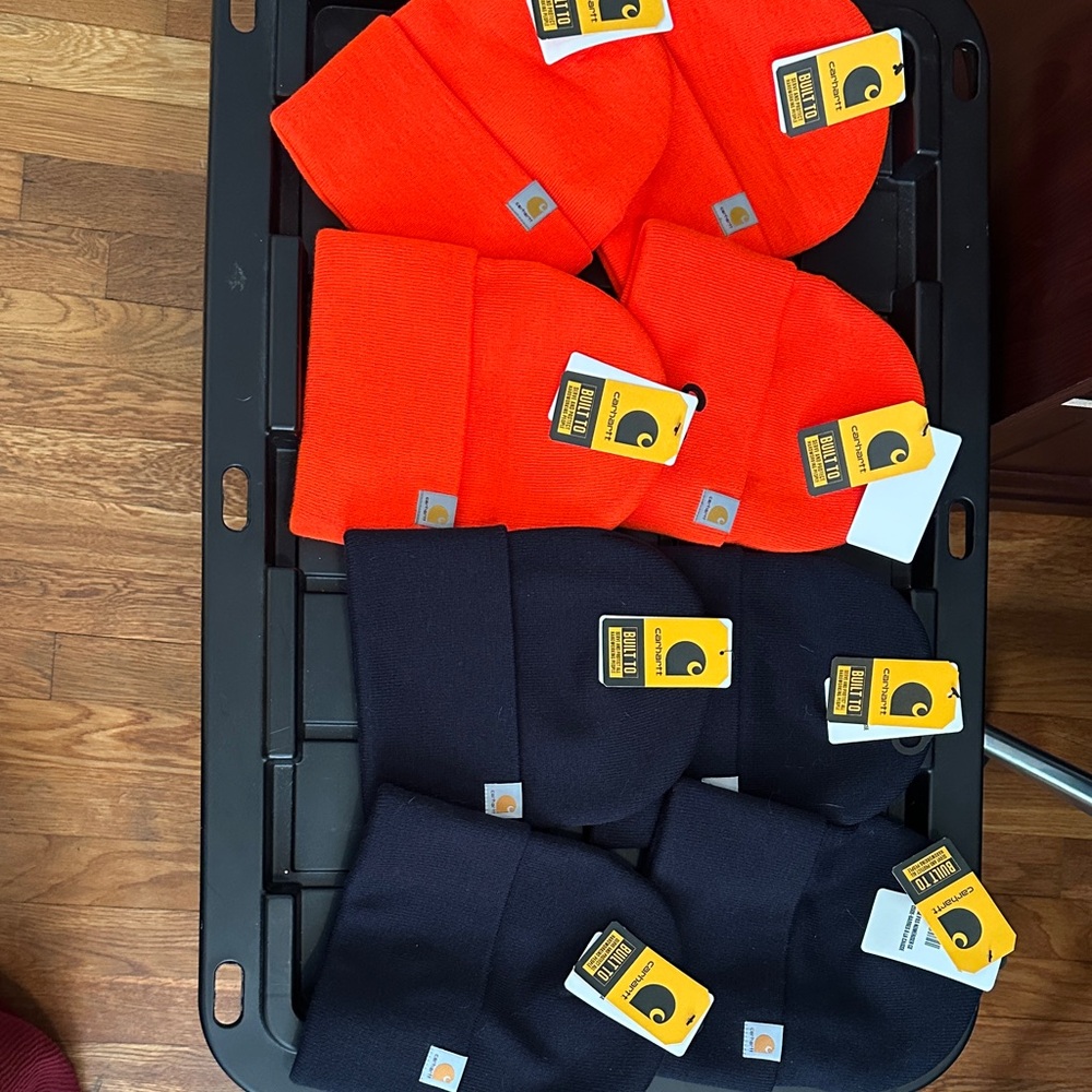 Carhartt Orange and Black Beanies